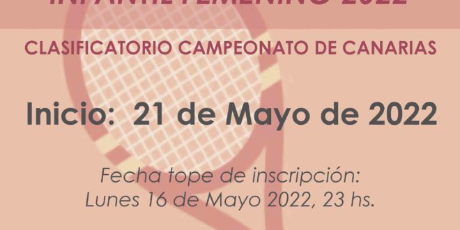 Campeonato por Equipos Infantil Femenino – CALENDARIO Y EQUIPOS